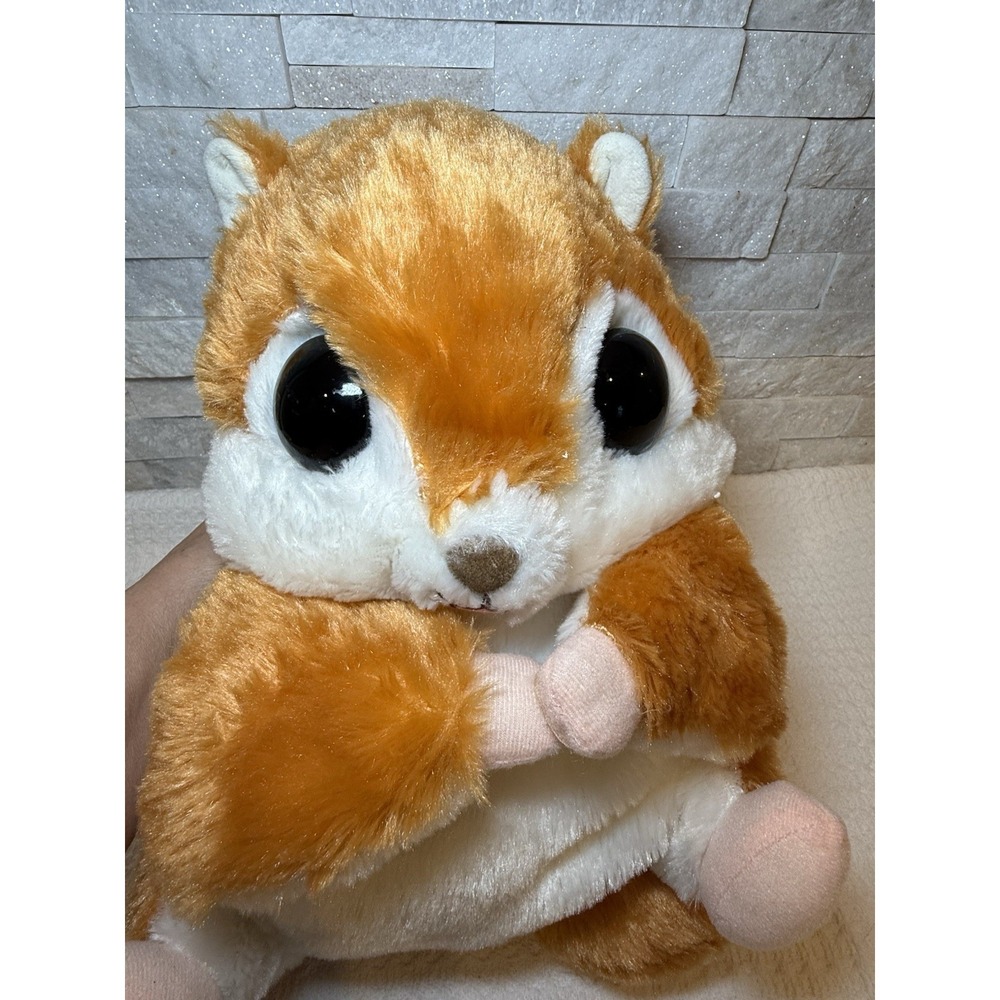 Amuse Japan Chipmunk Plush Big Eyes Kawaii Hamster Cute Stuffed Animal 12"